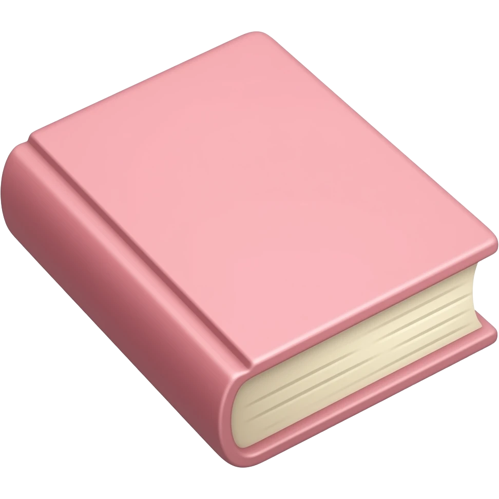 Livre rose clair emoji