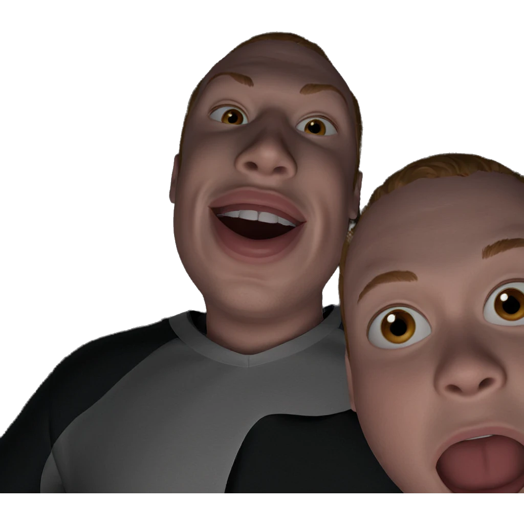 surprised boys in a meme emoji