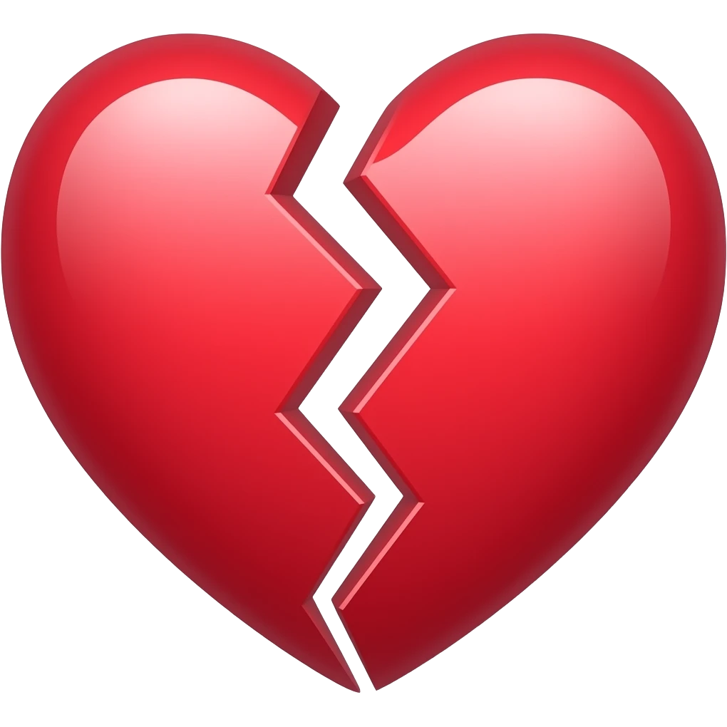 Broken relationship emoji