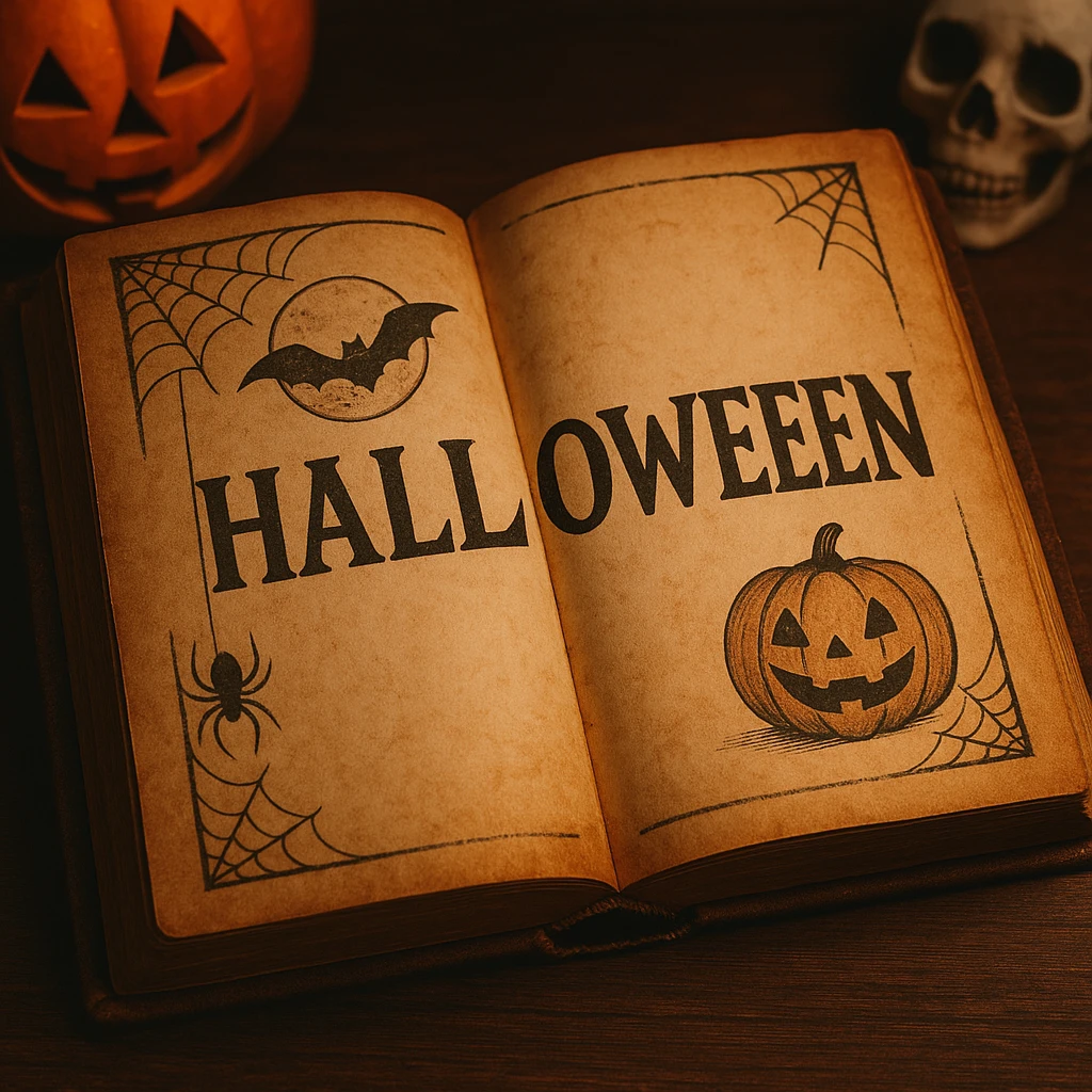 Halloween book emoji