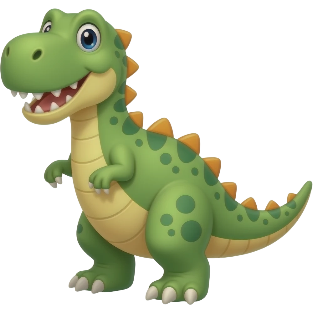 cartoon green dinosaur emoji