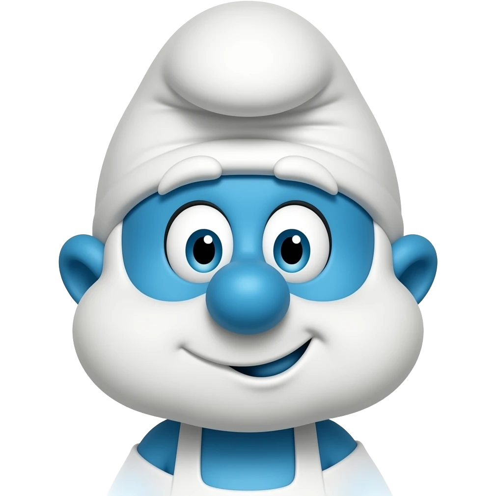 Black papa smurf emoji