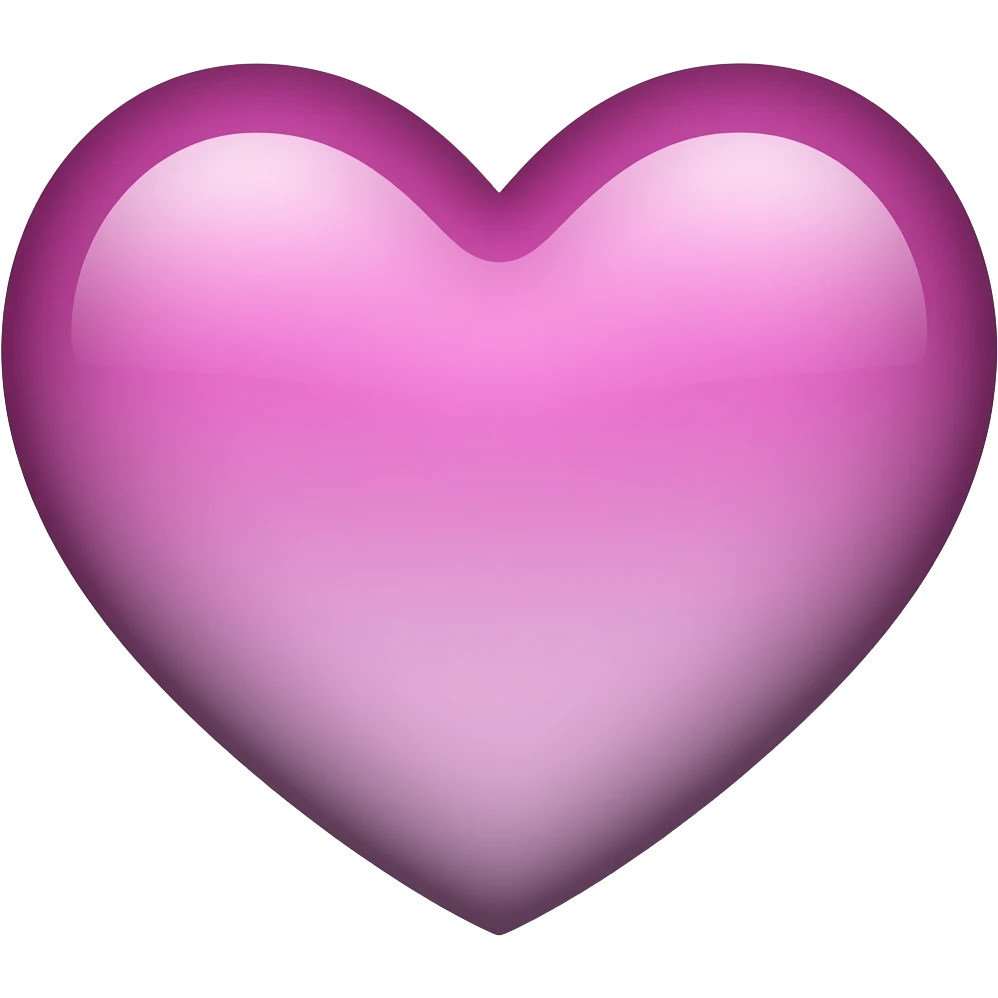 Mauve ombré heart emoji