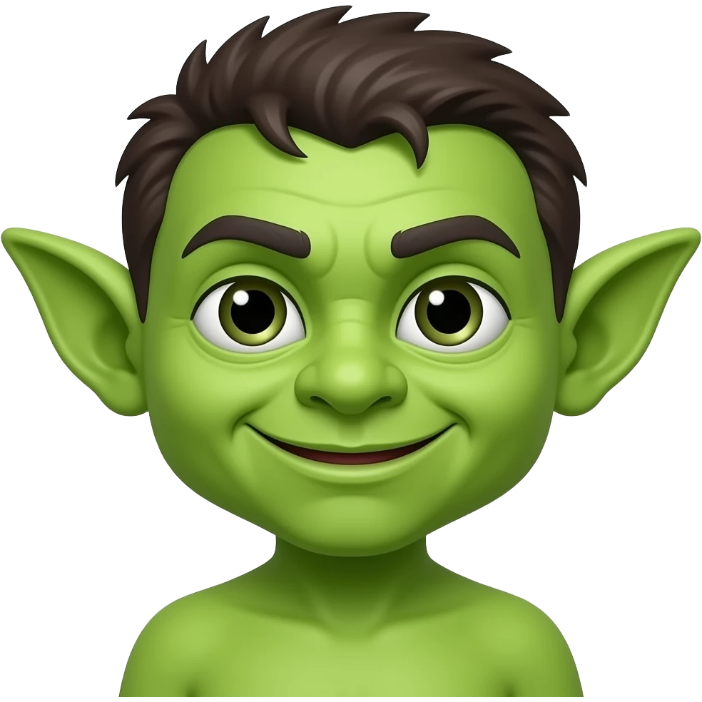 A cute goblin emoji