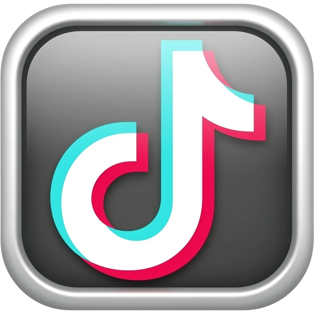 LOGO DE TIKTOK ENTANDO DESDE ARIBA SUTILMENTE emoji