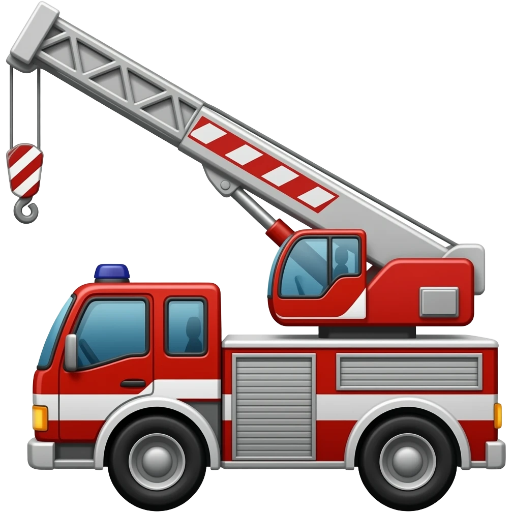 Fire Rescue Crane emoji