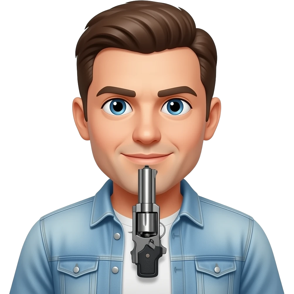 add a gun sticking out of the front emoji