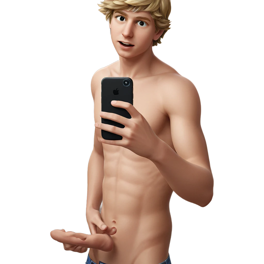 intimate mirror selfie of boy emoji