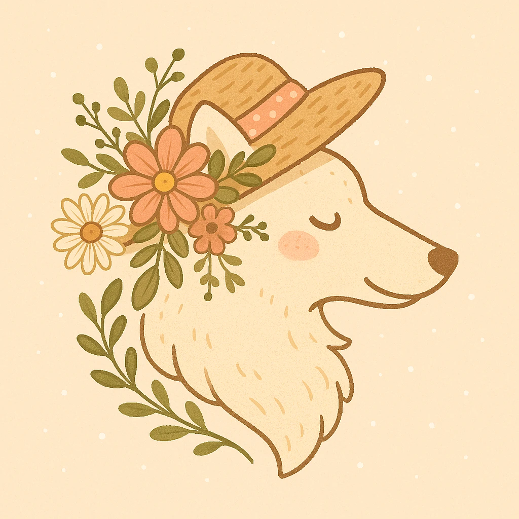 Give the Overwolf logo a cute cottagecore makeover emoji