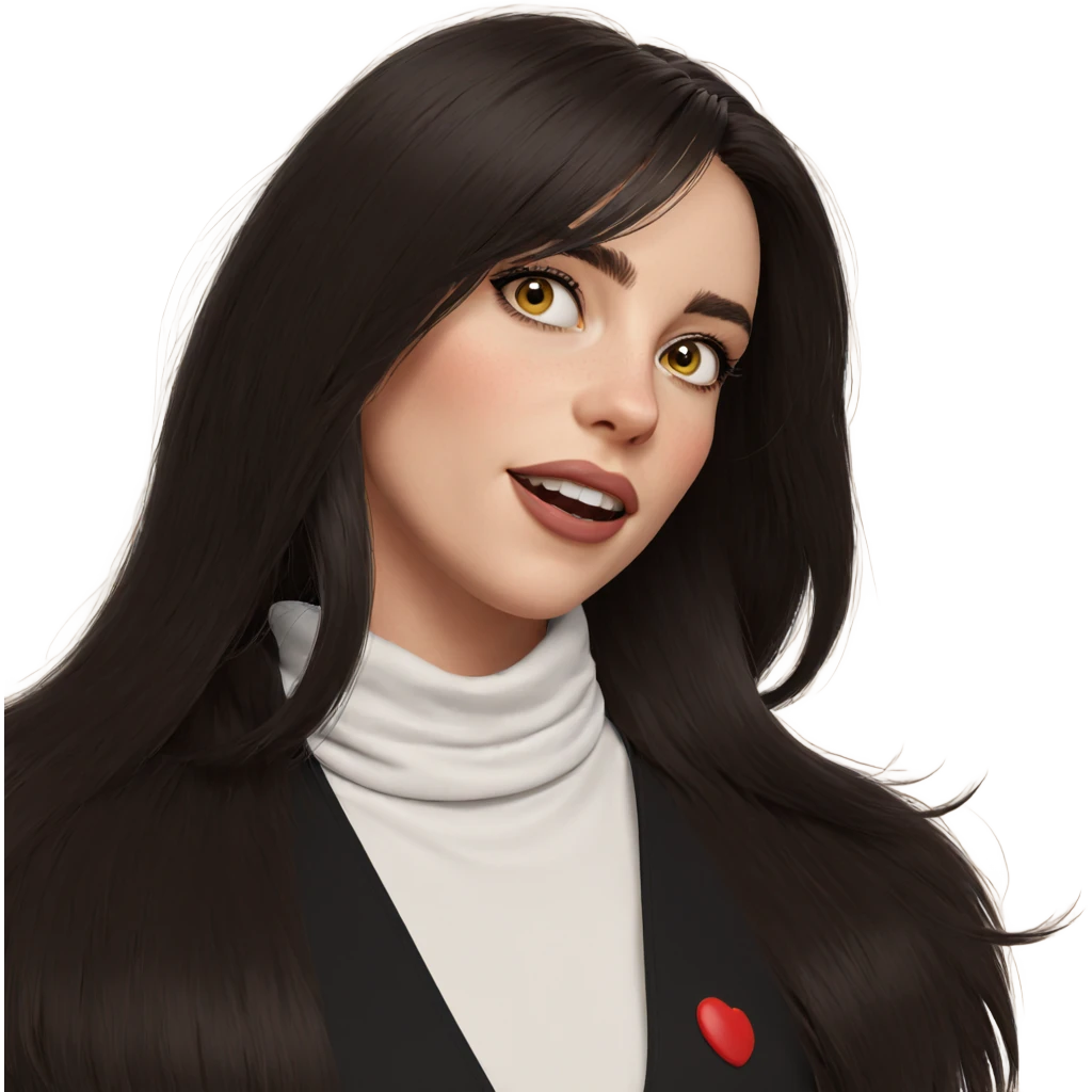realistic portrait of girl emoji