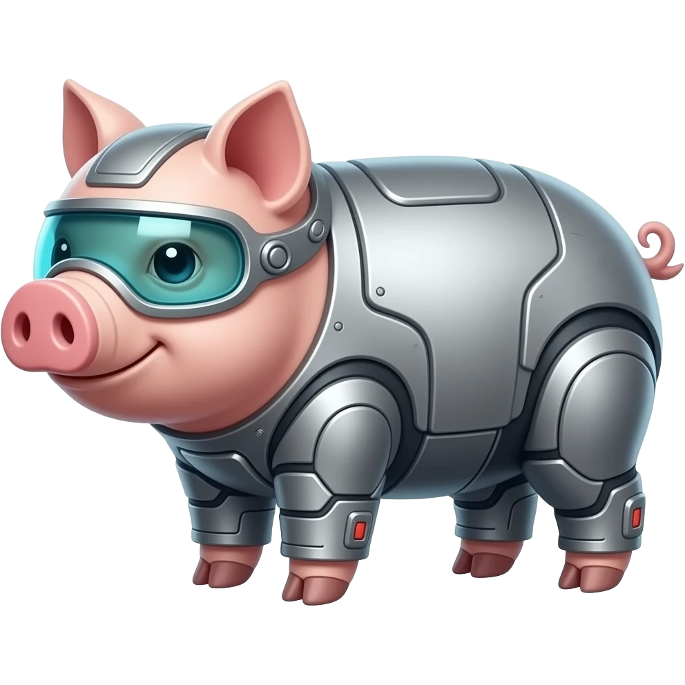 scifi pig emoji