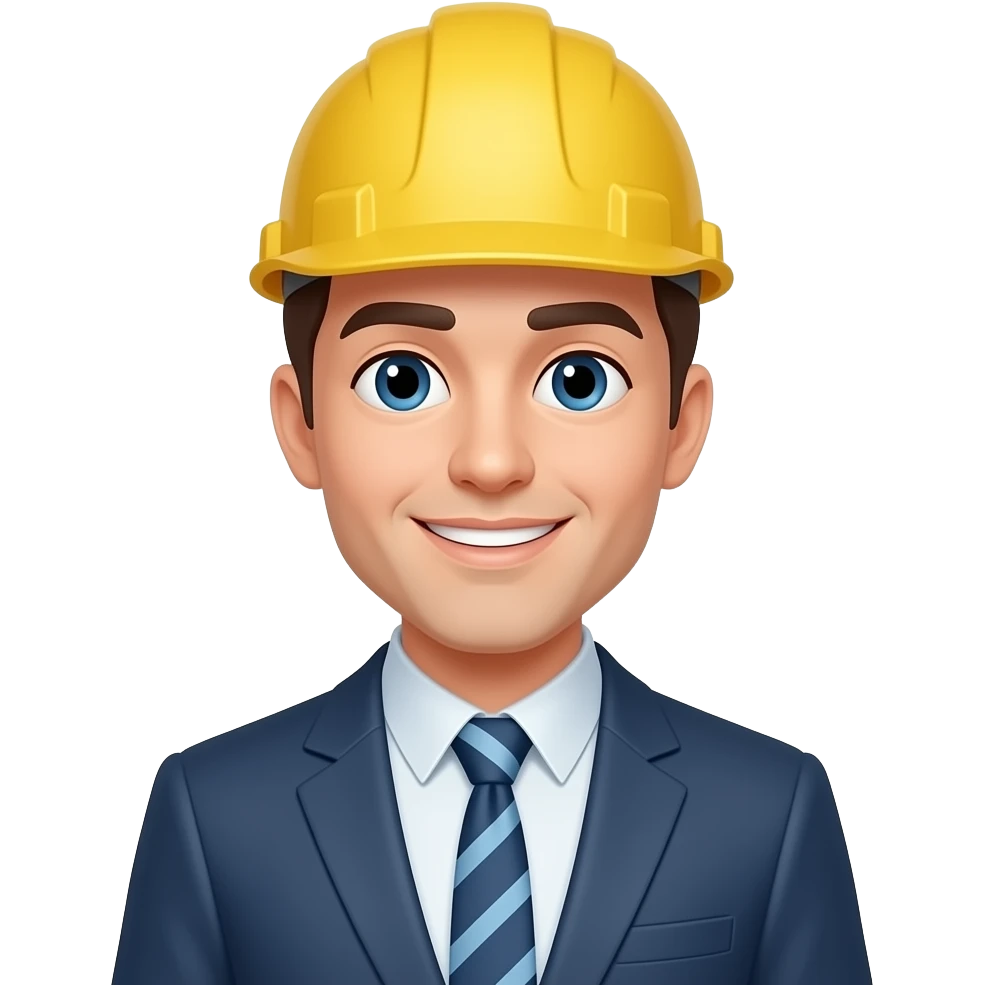 realiza un emoji de una persona profesional de ingeniería emoji