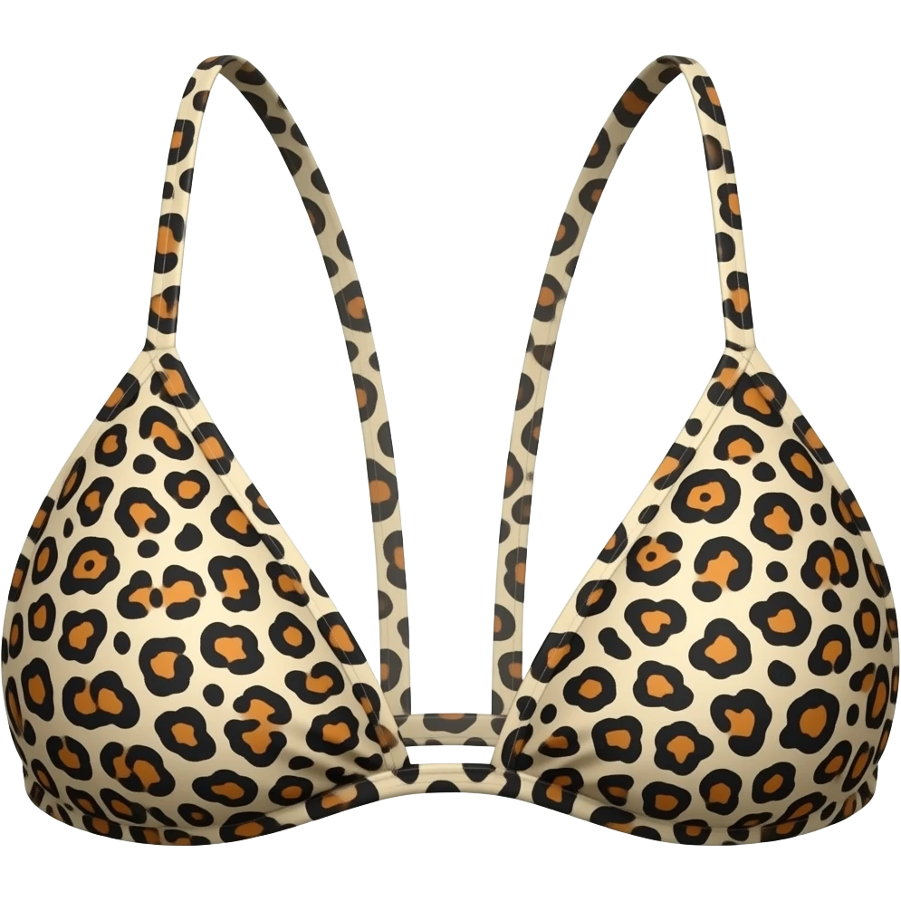 cheetah print bikini emoji no face emoji