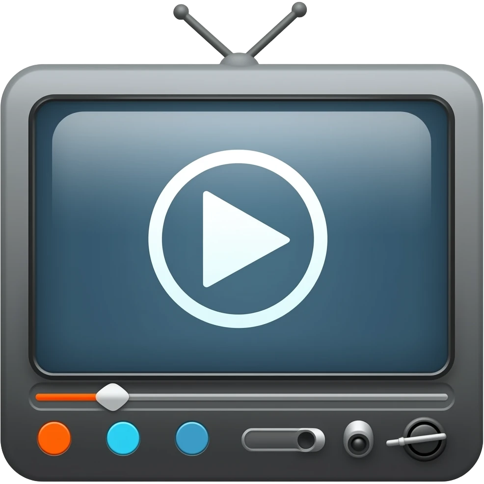 A video image as seen in a video player emoji