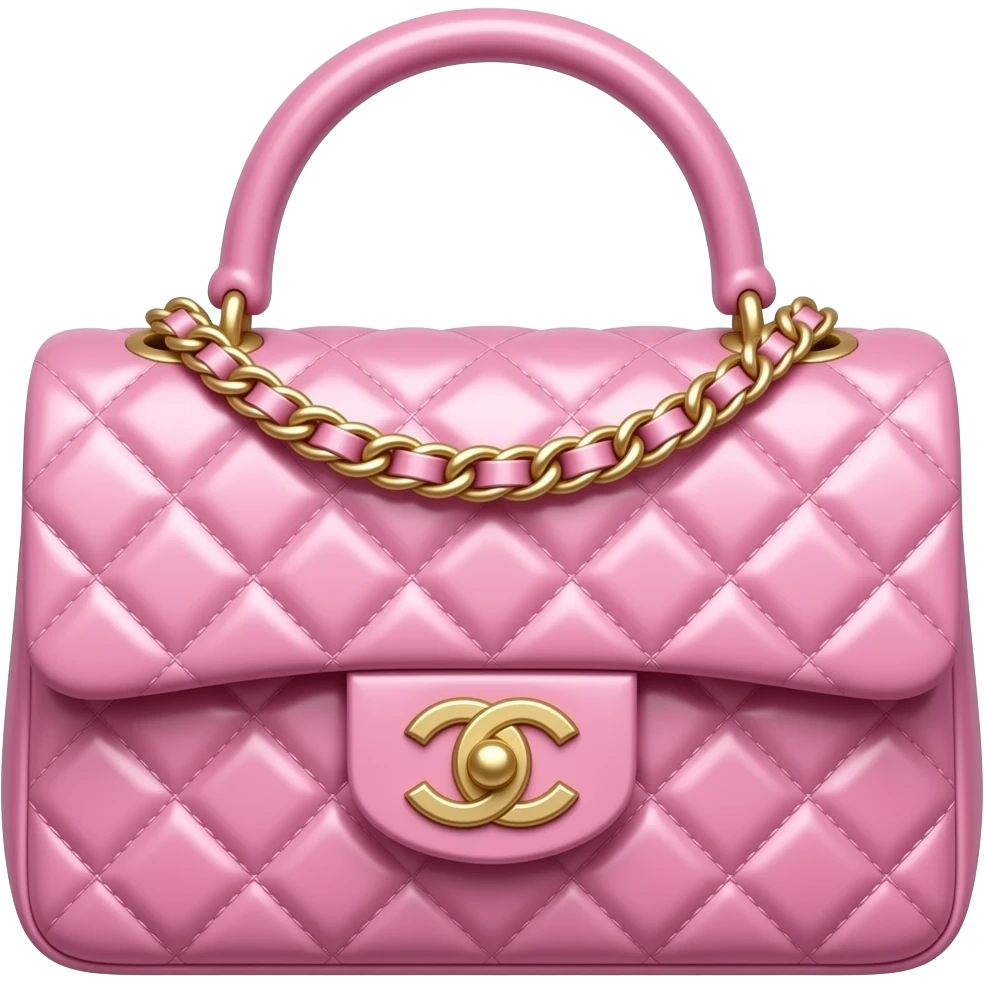 chanel pink bag emoji