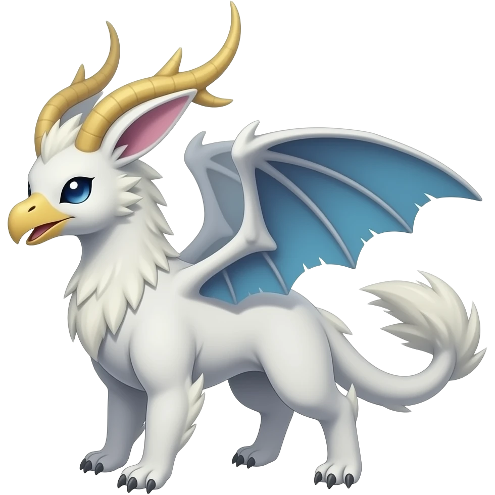 Chimera-Latios-Trico-Nargacuga-Sylveon-Silvally-Gryphon-fusion-hybrid-animal-creature with long ears emoji
