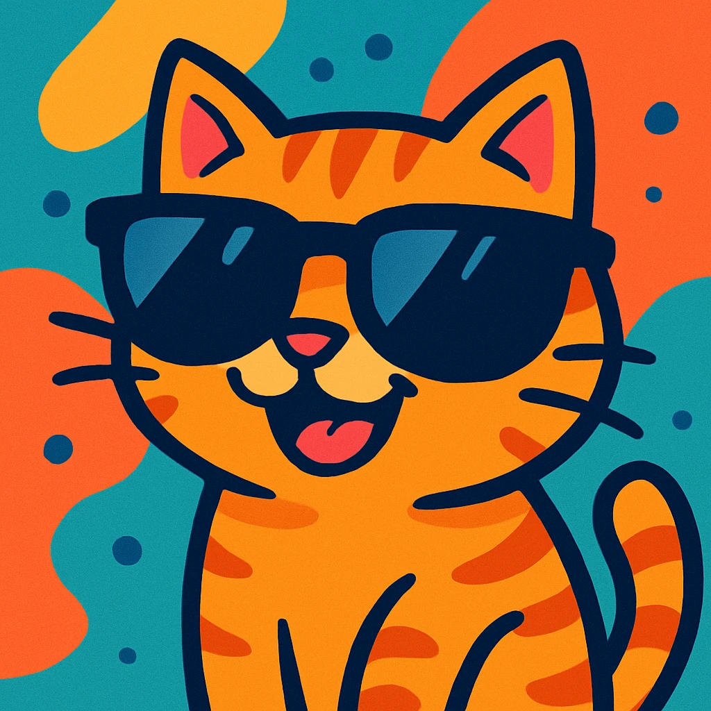 cat wearing sunglasses emoji