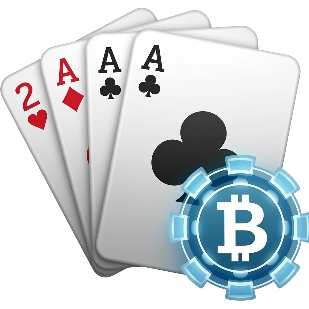 (dont include people) Yongwang Texas uses blockchain-based randomness for dealing. (icon) emoji