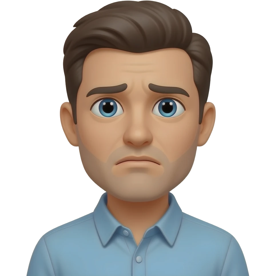 Inside anxiety character emoji
