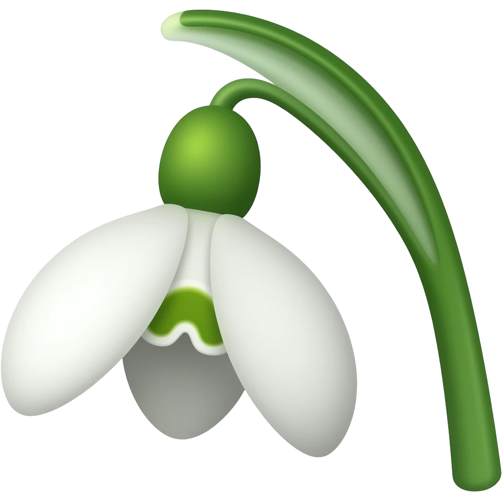 подснежник emoji
