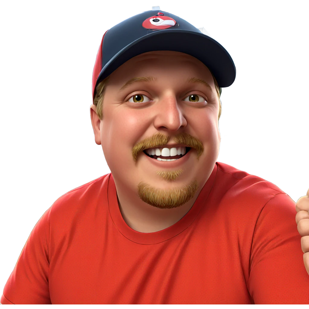 smiling boy in red shirt emoji