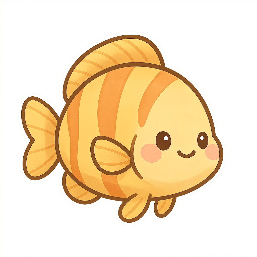 一只可爱的热带鱼 emoji