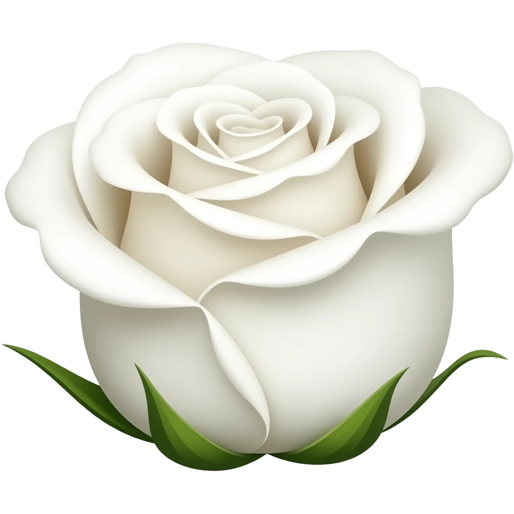 una rosa blanca emoji