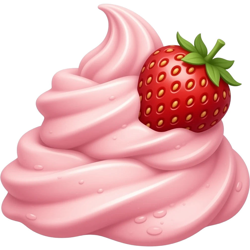 Raspa raspa de morango emoji