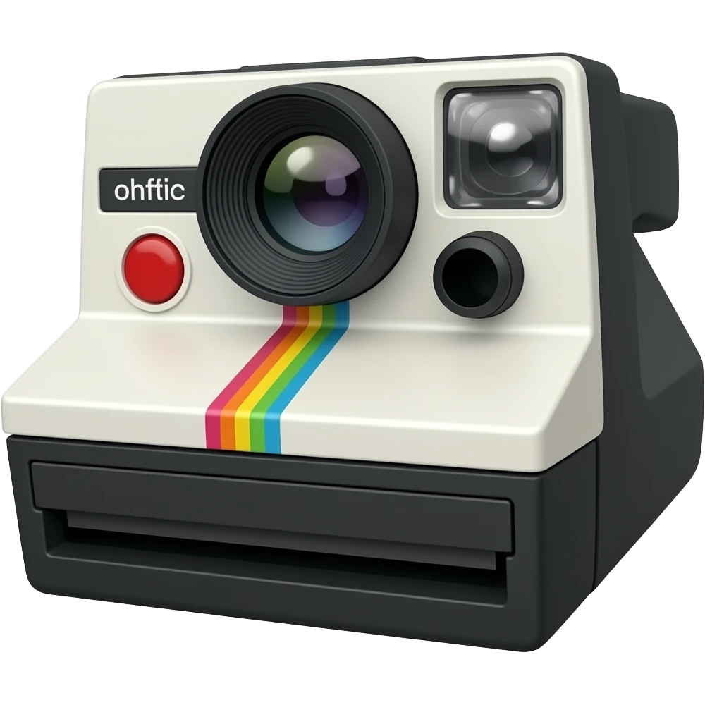 Polaroid camera emoji