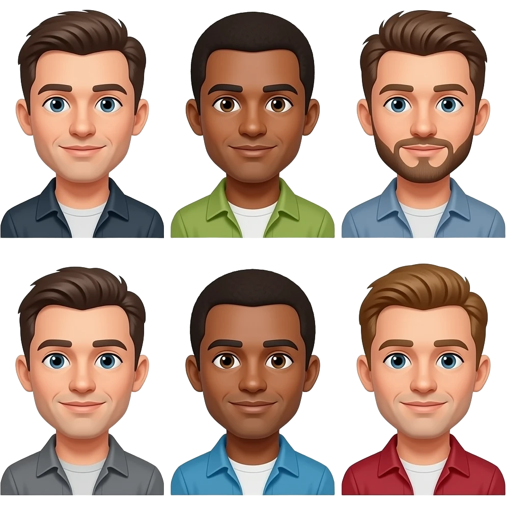 group of sloppy men emoji