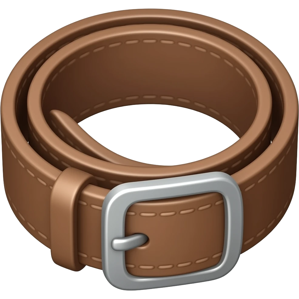 Belt with metal tip emoji