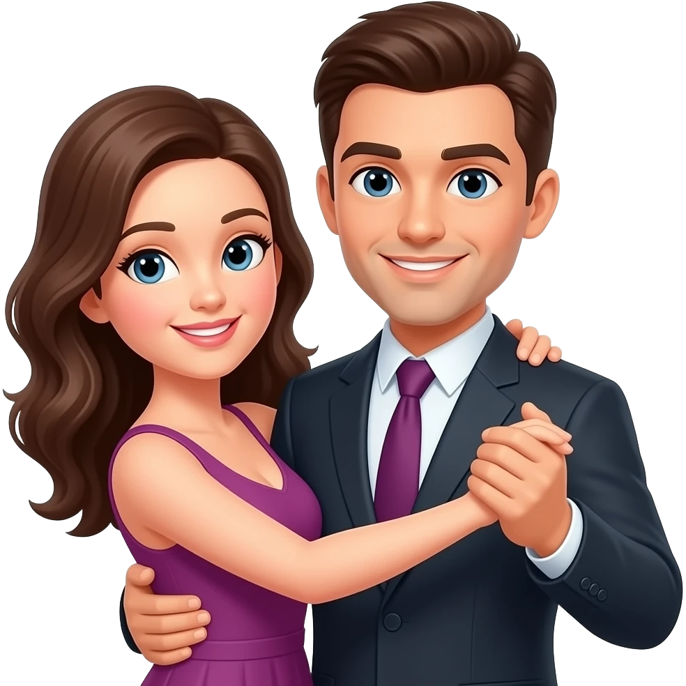 Pareja bailando emoji