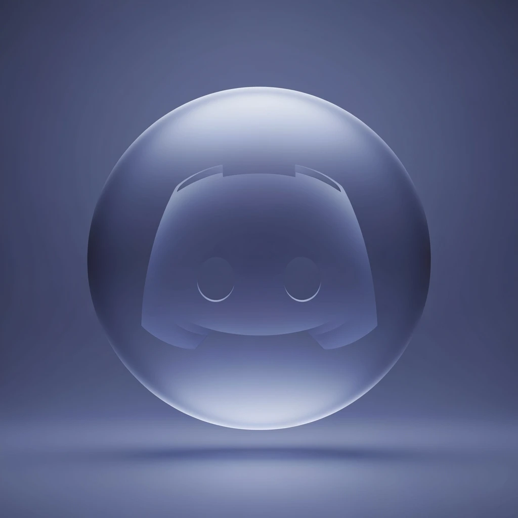 discord orb, ultra minimal, expressive emoji