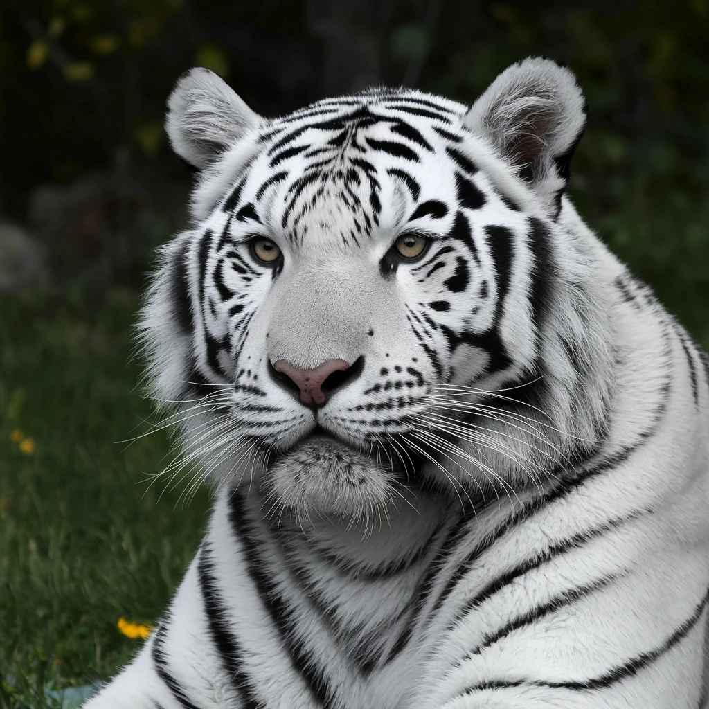 White tiger emoji