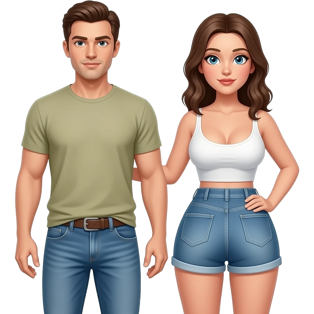 Guy fucking a girl with big boobs and ass from behind emoji