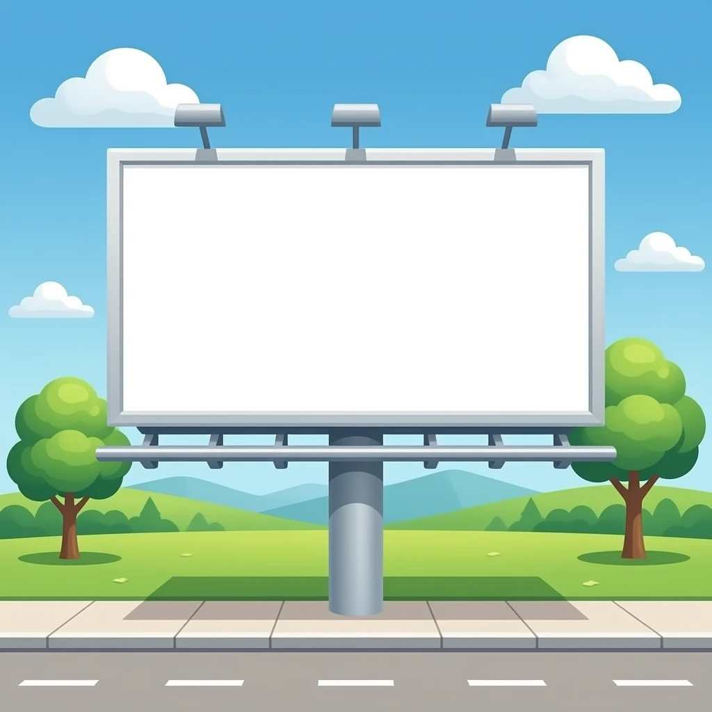 outdoor advertising stand emoji