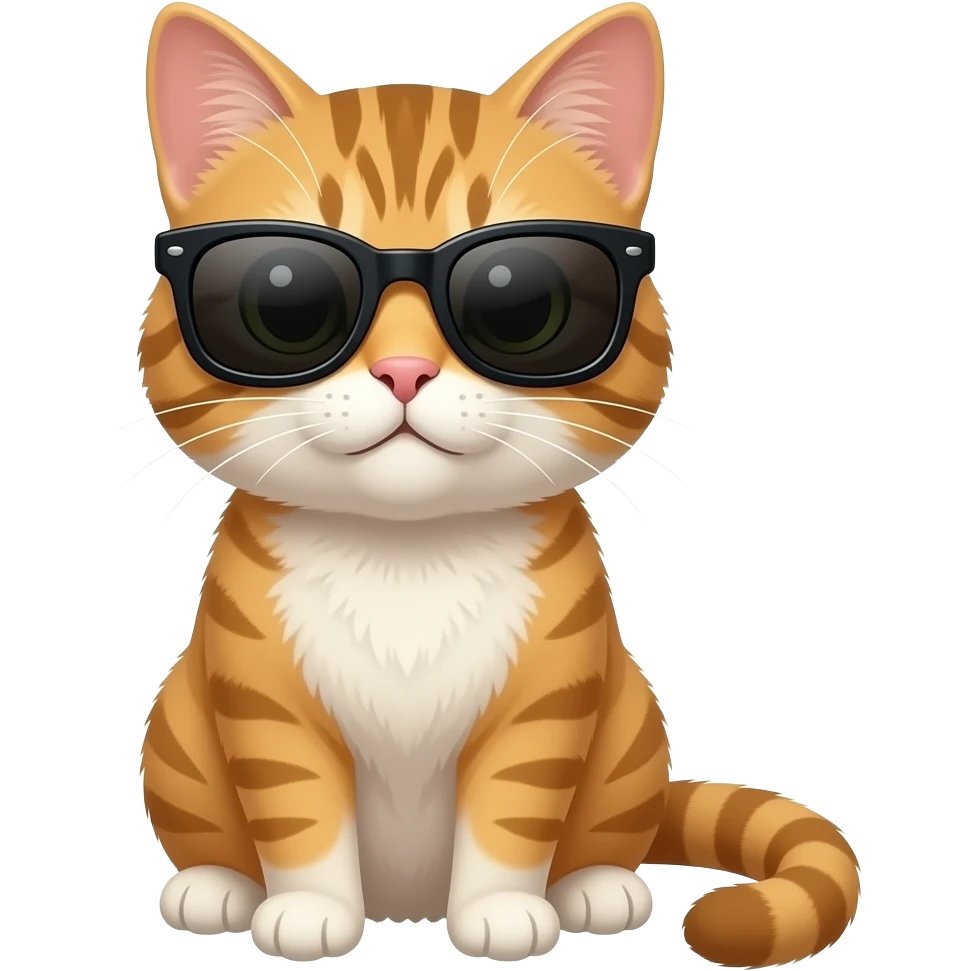 Cat wearing sunglasses emoji