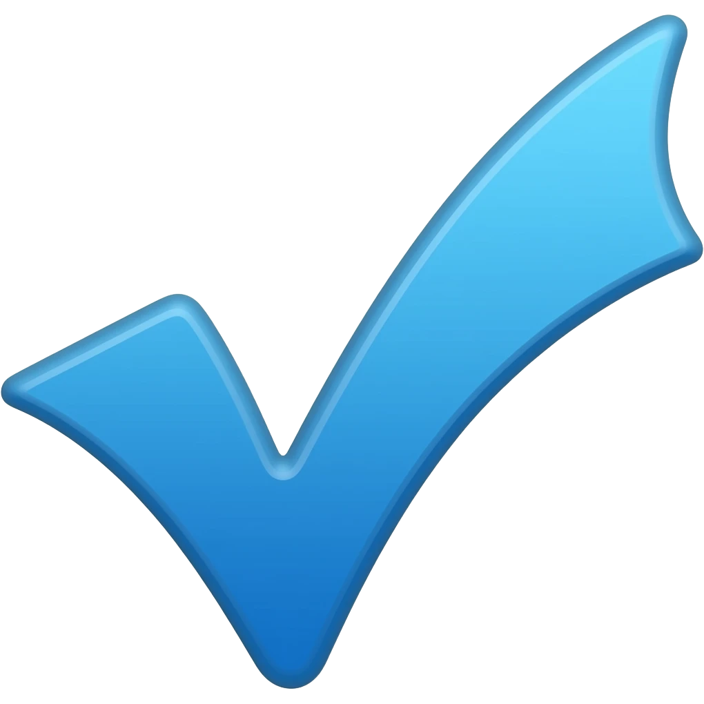 Blue Verified emoji emoji