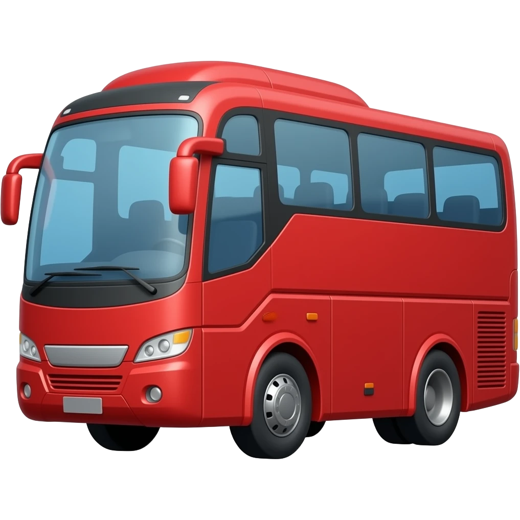 A big red bus emoji