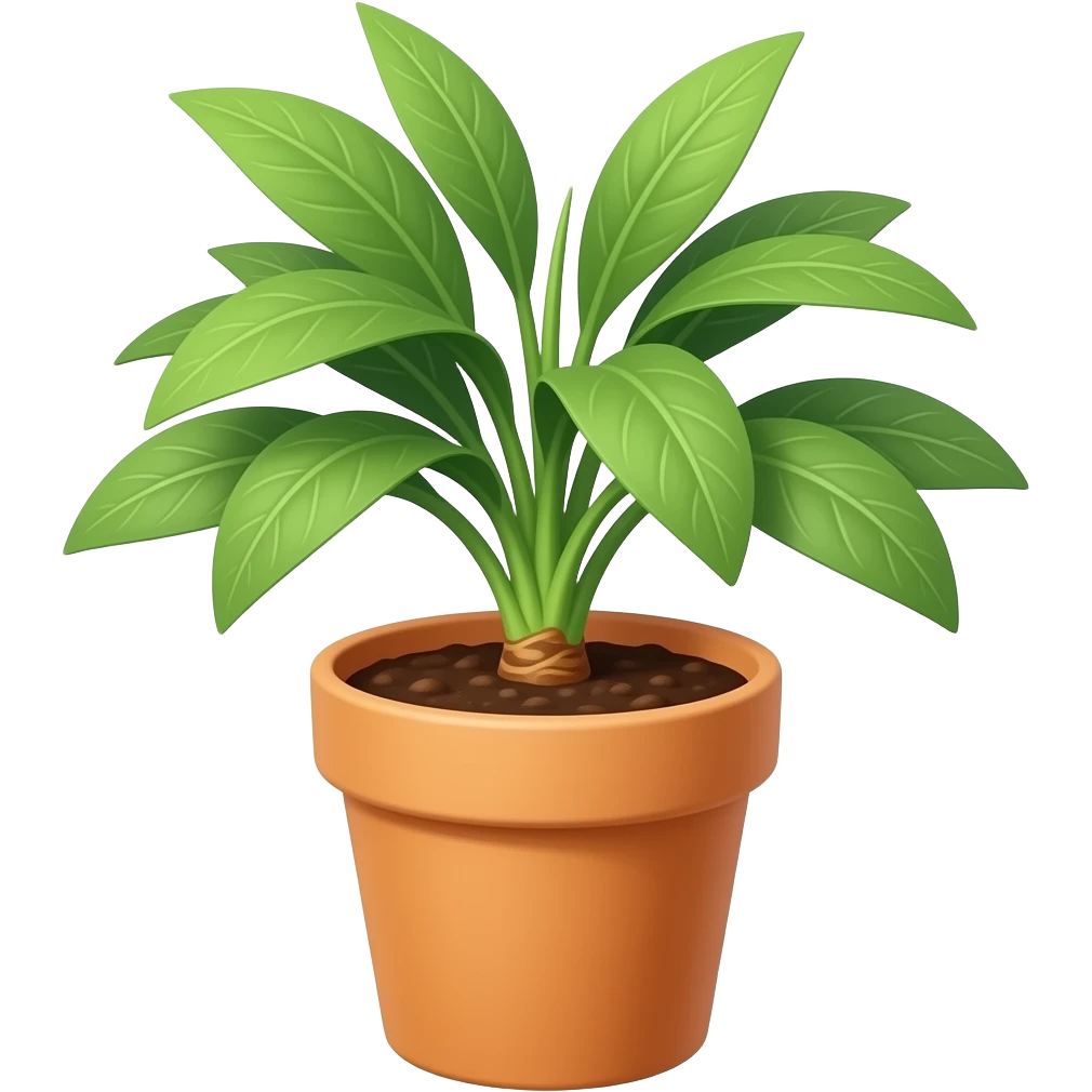 Turmeric plant in pot emoji