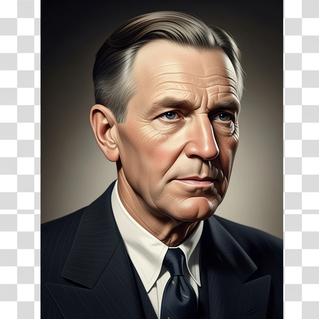Generate in realistic style Henry Ford. png on transparent background emoji