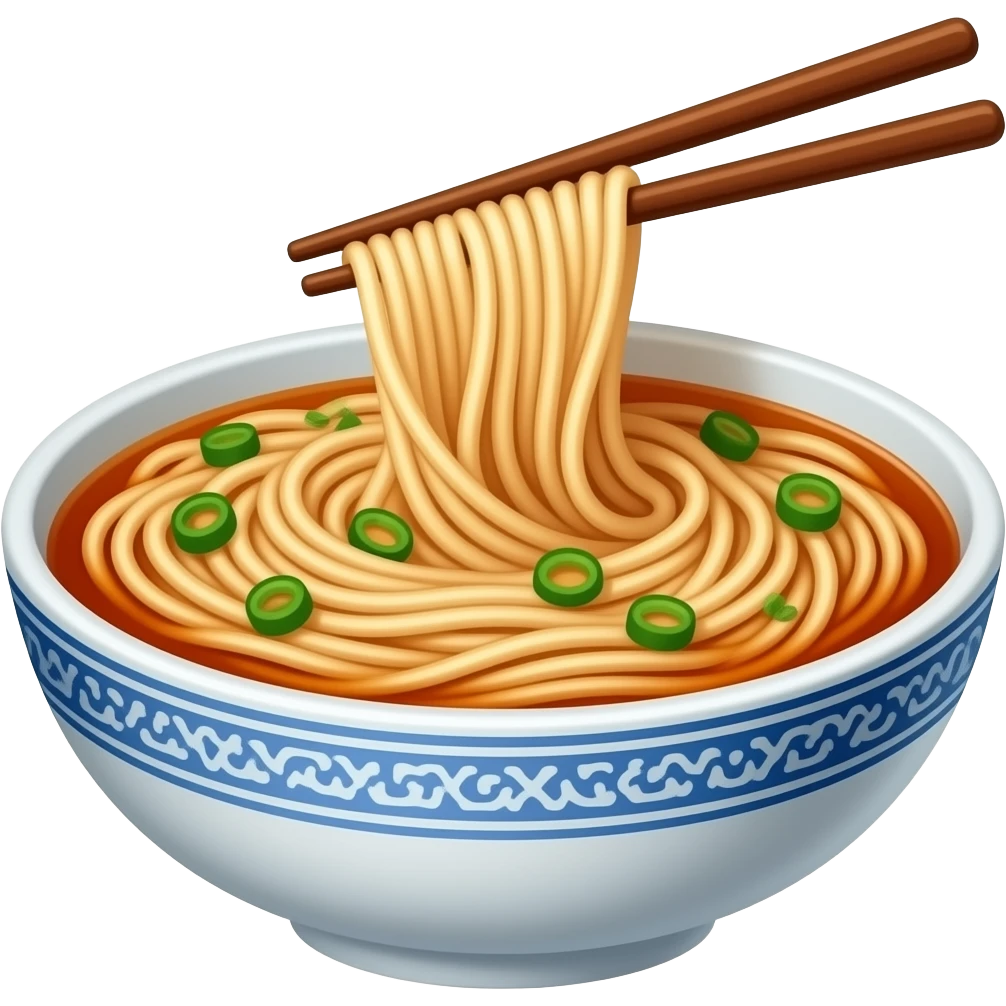crea un tazon de fideos chinos emoji