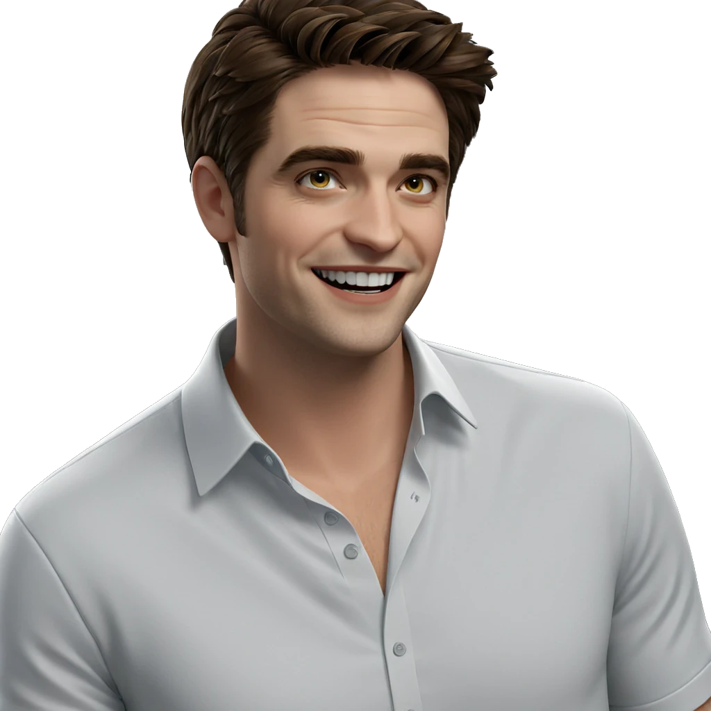 smiling boy in white shirt emoji