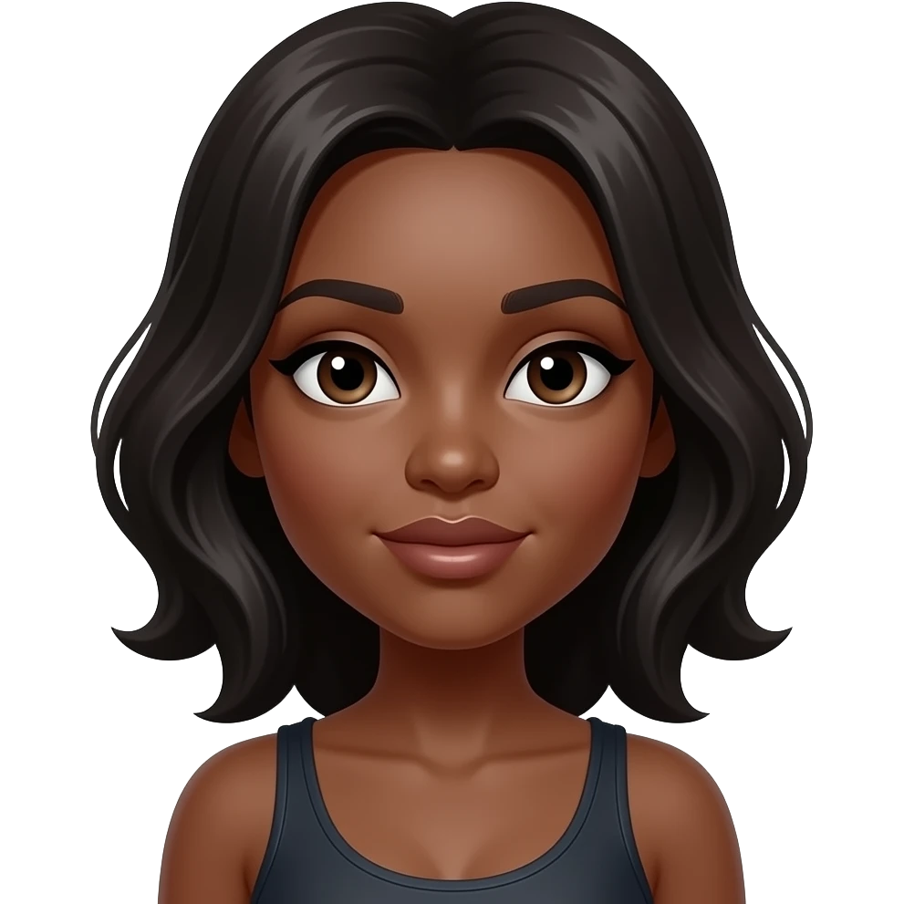 Slim thick black woman twerking emoji