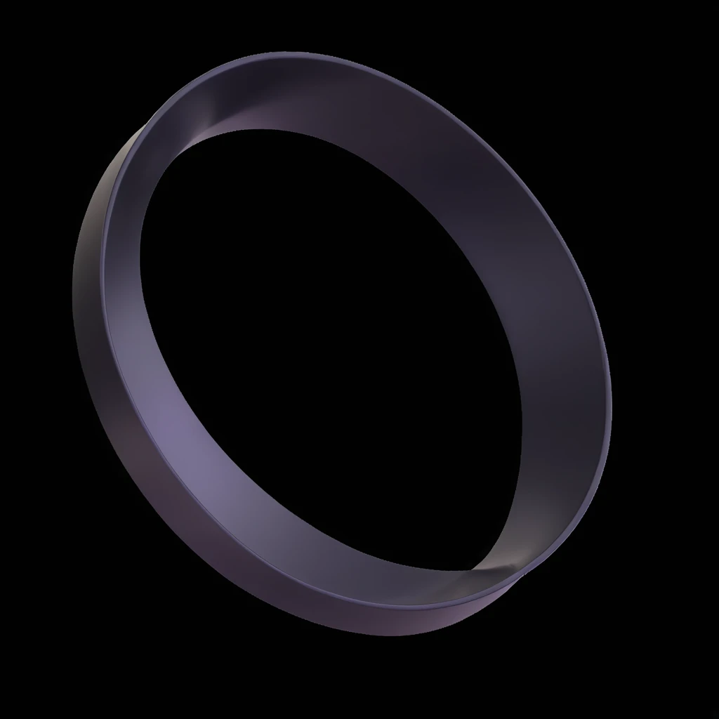 mobius strip, 3D, metallic, realistic lighting emoji
