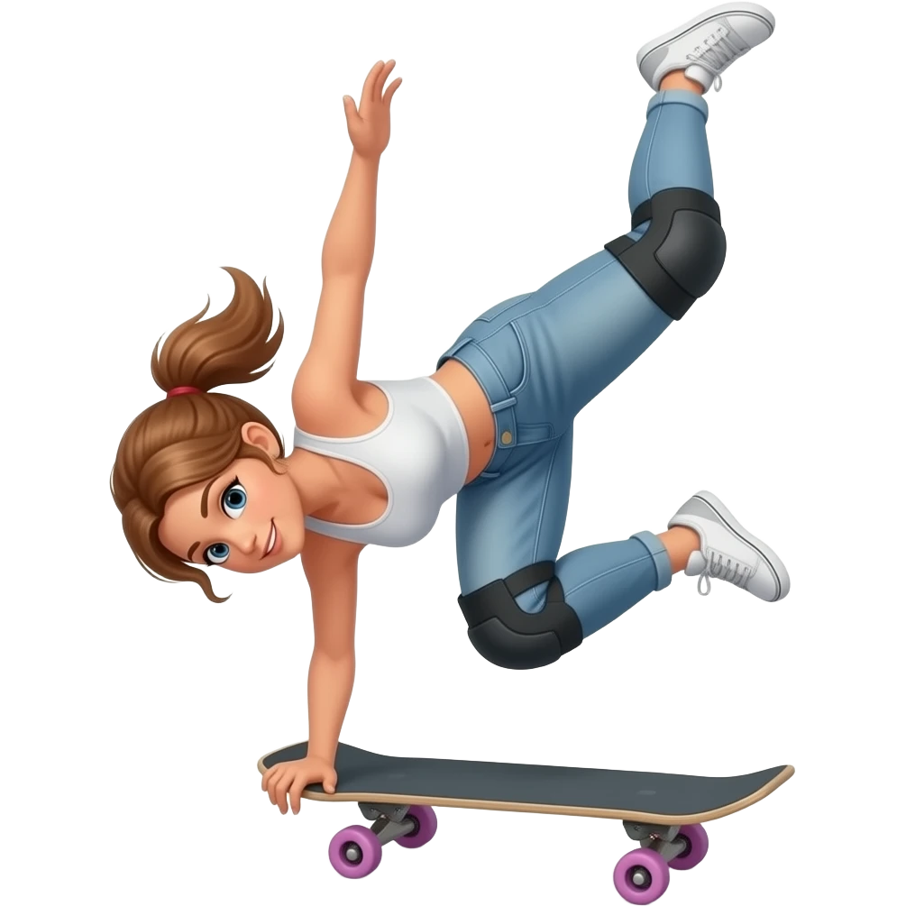 women doing parkour emoji