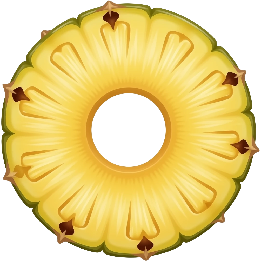dry pineapple slices emoji emoji