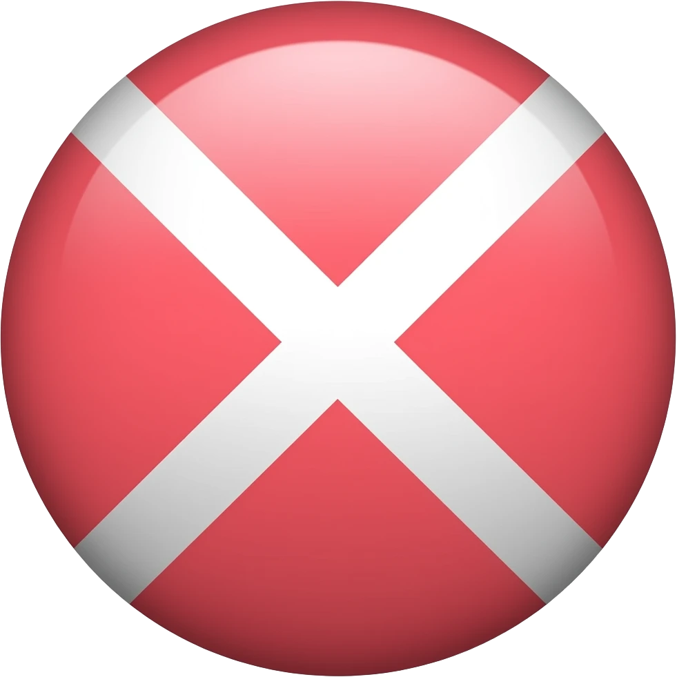 Light Red circle with X emoji