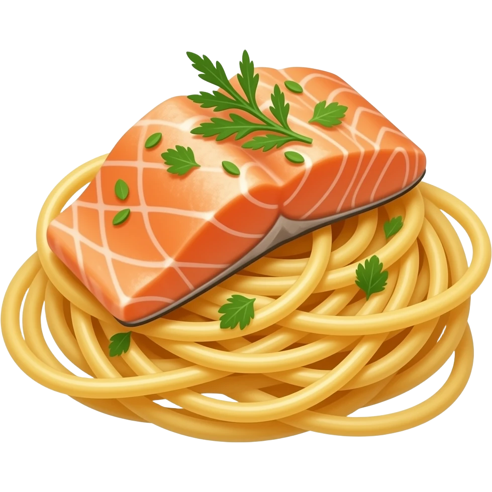 Linguine salmon emoji