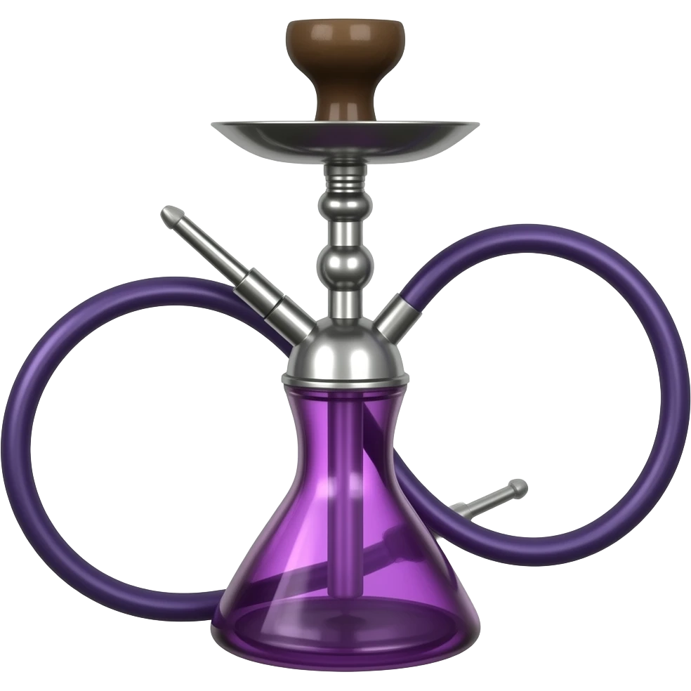 Purple hookah emoji